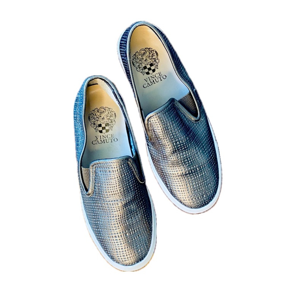 Vince Camuto Women’s Slide-On Sneakers, Gold/Silver/Bronze, Never Worn